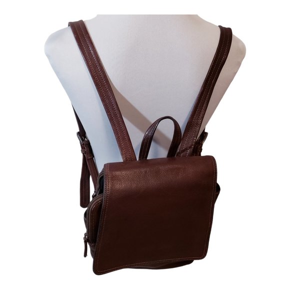 Tignanello Handbags - Brown Leather Tignanello Backpack Bag